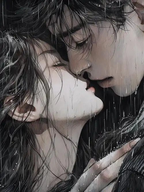 图集画面二,车窗雨痕与倒影